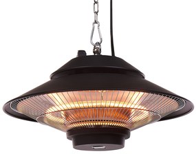 Aquecedor de jardim elétrico preto 1500 W MERAPI Beliani