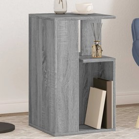 vidaXL Mesa de apoio 35x35x60 cm derivados de madeira cinzento sonoma