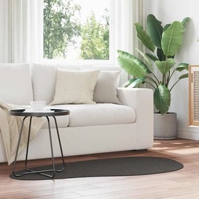vidaXL Tapete Cinzento-escuro 80 x 150 cm Poliéster