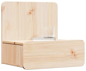 Mesa de Cabeceira Montada na Parede Castanho 44 x 32.5 x 40 cm