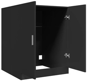 Armário para máquina de lavar roupa 71x71,5x91,5 cm preto