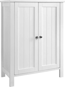 Armário de arrumação com porta dupla 60 x 80 x 30 cm branco