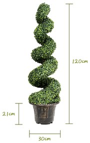 Planta Decorativa Artificial para o Jardim Casa Escritorio 120 x 30 x 30 cm Verde