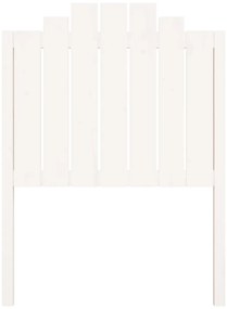 Cabeceira de cama 81x4x110 cm pinho maciço branco