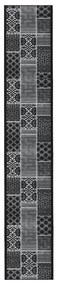 vidaXL Tapete/passadeira 80x600 cm preto