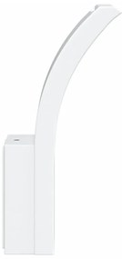 Candeeiros parede LED p/ exterior 2 pcs alumínio fundido branco