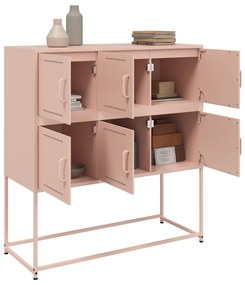 Aparador 100,5x39x107 cm aço rosa