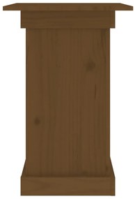 Suporte de vasos 40x40x60 cm madeira pinho maciça castanho-mel
