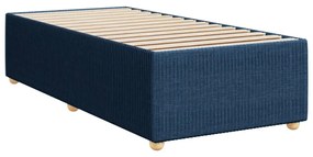 Estrutura de cama sem colchão 90x190 cm tecido azul