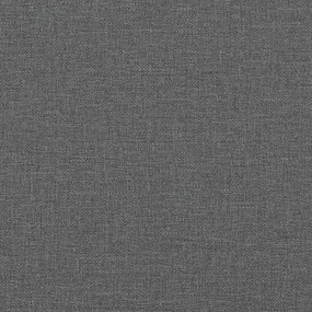 Cama boxspring com colchão 120x190 cm tecido cinzento-escuro