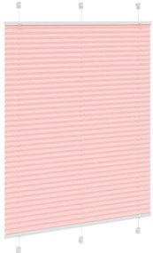 Rosa Plissada Cega 110x100 cm Largura Tecido 109,4cm Poliéster