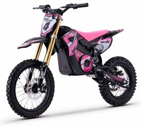 Moto elétrica de cross para crianças Motors Falcon 1600W Rosa
