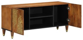 Armário de TV 105x33x46 cm Madeira Sólida de Mangueira