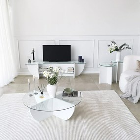 TV Stand Lily – Branco – 158 cm x 40 cm x 35 cm