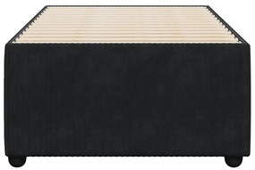 Estrutura de cama 90x200 cm veludo preto