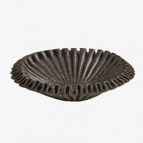 Cuenco Decorativo Ø20 Cm Em Resina Irente Cinza Grafito & Ø30 Cm - Sklum