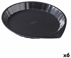 Molde para o Forno Pyrex Magic Redondo Preto Plano ø 27 cm (6 Unidades)