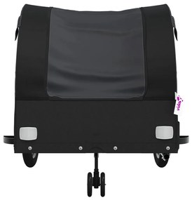 Reboque para bicicleta 45 kg ferro preto