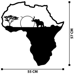 Acessório Decorativo de Parede African – Preto – 55 x 57 cm