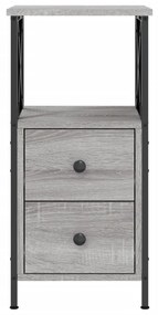 Mesa cabeceira 34x35,5x70 cm derivados madeira cinza sonoma