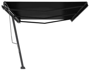 Toldo retrátil manual independente 600x300 cm antracite