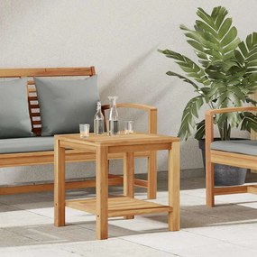 vidaXL Mesa de centro Castanho 45 x 45 x 45 cm Madeira de teca sólida