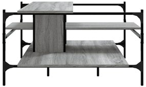 Mesa de centro 100x100x48,5cm derivados de madeira cinza sonoma