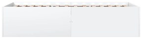 Estrutura de cama 100x200 cm derivados de madeira branco