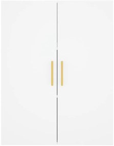 Armário alto 69,5x34x180 cm derivados de madeira branco