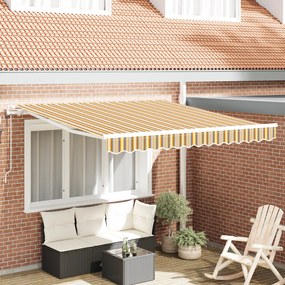 vidaXL Toldo Retrátil Multicor 300 x 250 cm Tecido