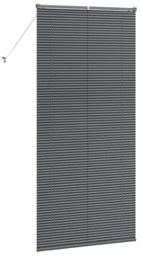 Persiana de Janela Cinzento-escuro 100 x 220 cm Alumínio