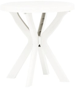 Mesa de bistrô Ø70 cm plástico branco