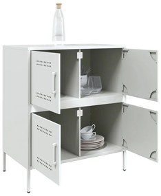 Aparador 68x39x79 cm aço branco