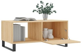 Mesa de Centro Portucale de 90cm - Carvalho - Design Moderno