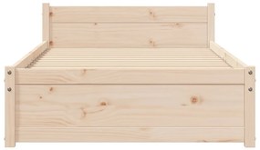 Estrutura cama pequena solteiro 75x190 cm madeira maciça