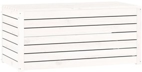 4 pcs conjunto de caixas de jardim pinho maciço branco