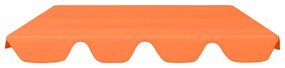 Toldo suplente p/ baloiço de jardim 150/130x105/70 cm laranja