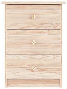 Mesa de cabeceira ALTA 41x35x55,5 cm madeira de pinho maciça