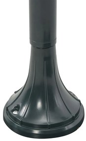 Candeeiro de pé para jardim E27 120 cm alumínio verde escuro