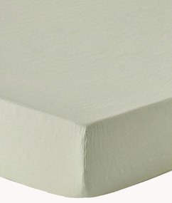 Lençol em linho lavado com elástico topper Airy