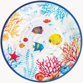 Pratos de sobremesa em porcelana Bora Bora, conjunto de 6