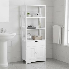 Armário de casa de banho 32,5 x 60 x 154 cm Branco