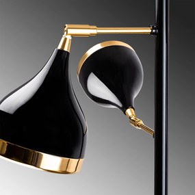 Candeeiro de Pé Yildo – Preto e Dourado – 163 cm