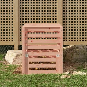vidaXL Caixote de compostagem 63,5x63,5x77,5 cm madeira douglas maciça
