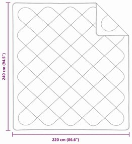 Colchas &amp; Edredons Branco 240 x 220 cm Microfibra