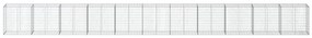Cesto gabião com cobertura 1100x50x100 cm ferro galvanizado