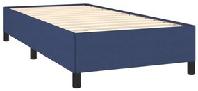 Estrutura de cama sem colchão 90x200 cm tecido azul
