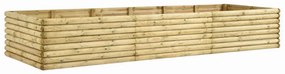 vidaXL Canteiro elevado p/ jardim 300x100x48 cm pinho impregnado 19 mm