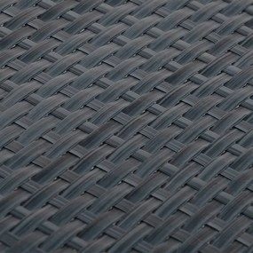 Telas de varanda 5 pcs 255x19 cm vime PE antracite