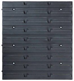 96 pcs Kit caixas arrumação com painéis de parede azul